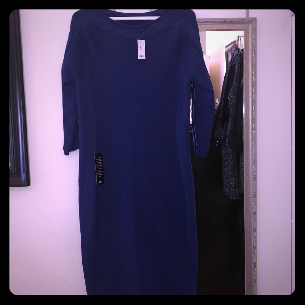The Limited Royal Blue Sweater Dress L